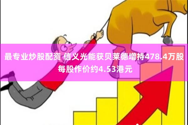 最专业炒股配资 信义光能获贝莱德增持478.4万股 每股作价约4.53港元