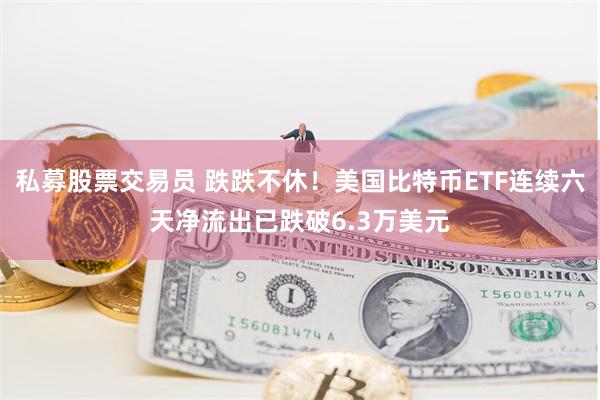 私募股票交易员 跌跌不休！美国比特币ETF连续六天净流出已跌破6.3万美元