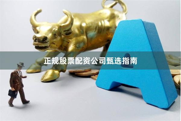 正规股票配资公司甄选指南